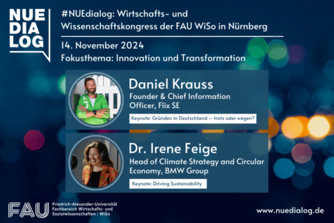 Zum Artikel "#NUEdialog 2024: Keynotes von Daniel Krauss und Dr. Irene Feige"