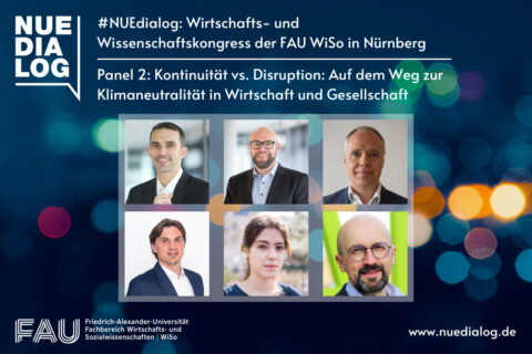 Zum Artikel "#NUEdialog 2024: Panel „Kontinuität vs. Disruption: Auf dem Weg zur Klimaneutralität in Wirtschaft und Gesellschaft“"